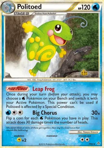 Politoed Pokémon card #7