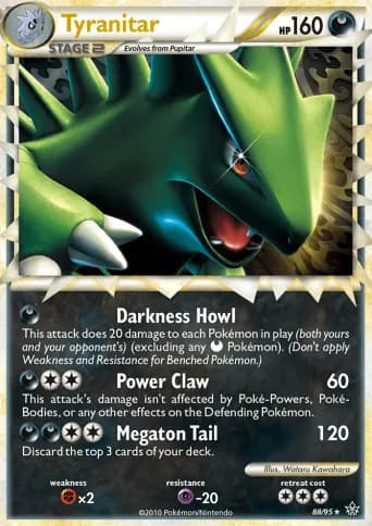 Tyranitar Pokémon card #88