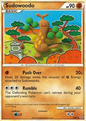 Sudowoodo Pokémon card #9