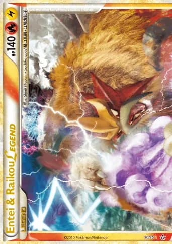 Entei & Raikou LEGEND Pokémon card #90