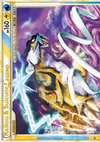 Raikou & Suicune LEGEND Pokémon card #92