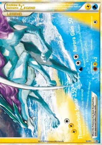 Raikou & Suicune LEGEND Pokémon card #93
