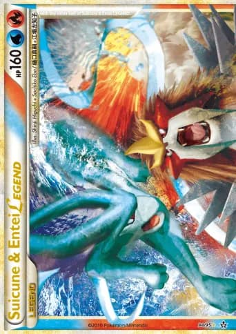 Suicune & Entei LEGEND Pokémon card #94