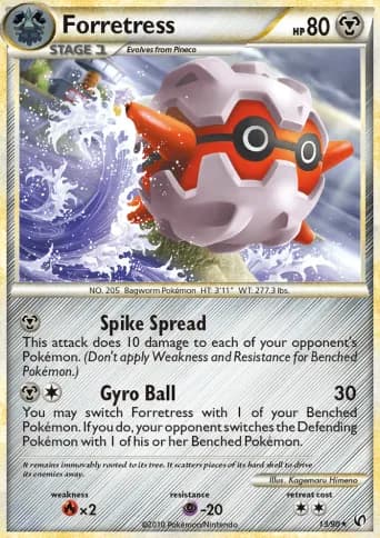 Forretress Pokémon card #13