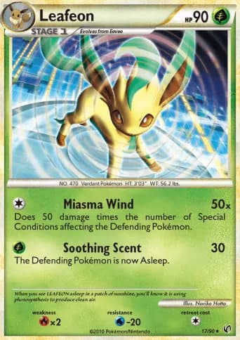 Leafeon Pokémon card #17