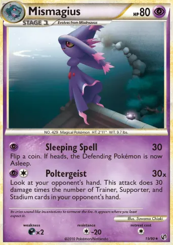 Mismagius Pokémon card #19
