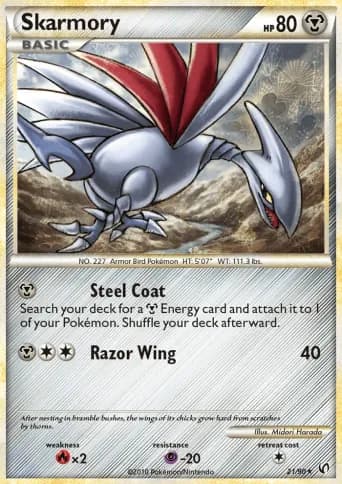 Skarmory Pokémon card #21