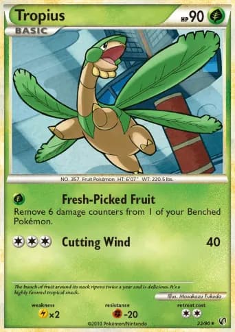 Tropius Pokémon card #22
