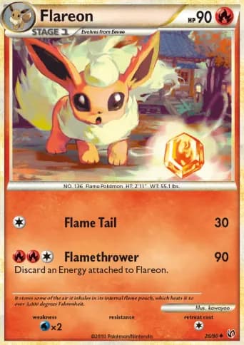 Flareon Pokémon card #26