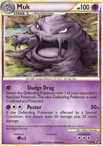 Muk Pokémon card #31