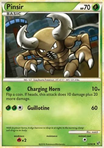 Pinsir Pokémon card #32