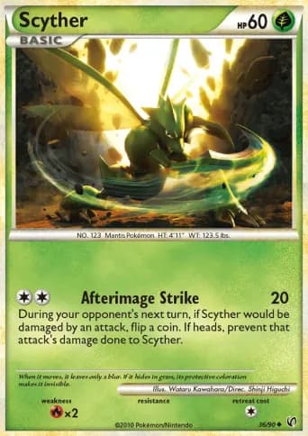 Scyther Pokémon card #36