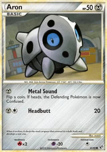 Aron Pokémon card #42