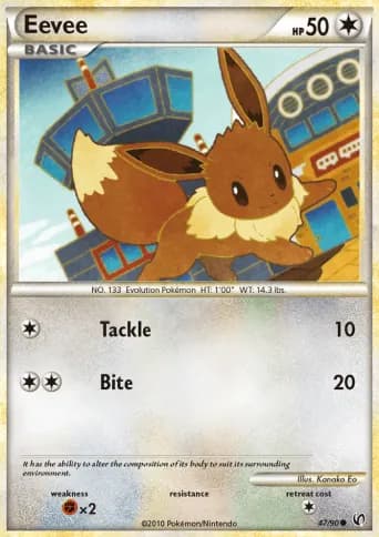 Eevee Pokémon card #47
