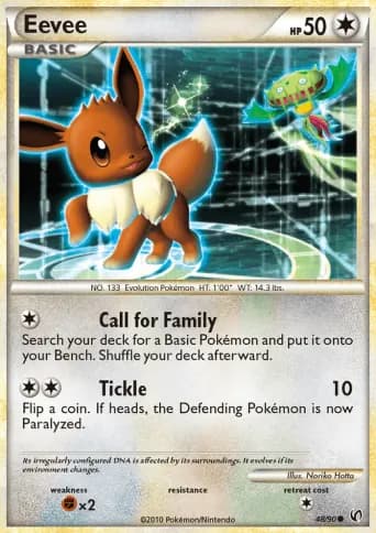 Eevee Pokémon card #48