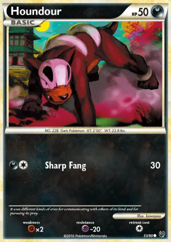 Houndour Pokémon card #53