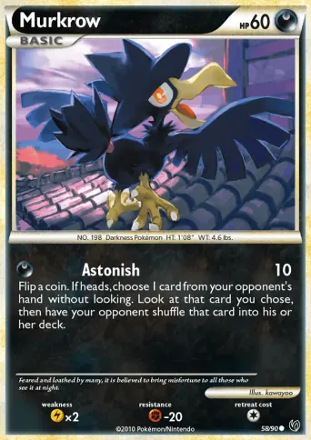 Murkrow Pokémon card #58