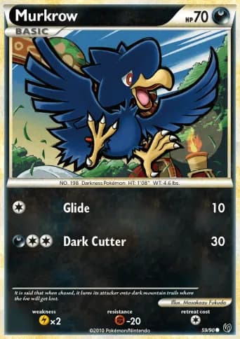 Murkrow Pokémon card #59