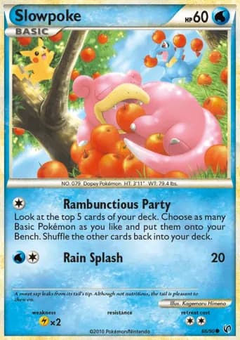 Slowpoke Pokémon card #66