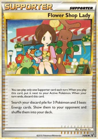 Flower Shop Lady Pokémon card #74