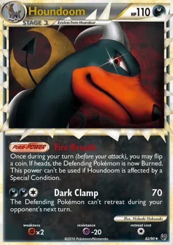 Houndoom Pokémon card #82