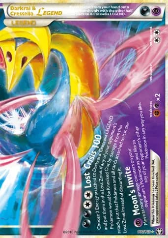 Darkrai & Cresselia LEGEND Pokémon card #100