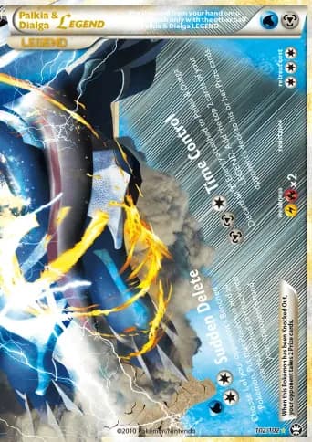 Palkia & Dialga LEGEND Pokémon card #102