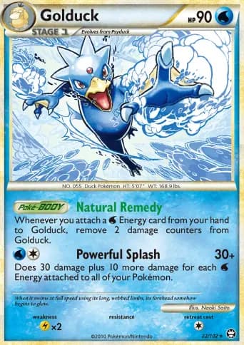 Golduck Pokémon card #22
