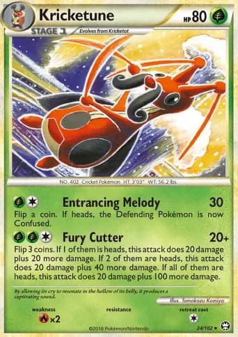 Kricketune Pokémon card #24