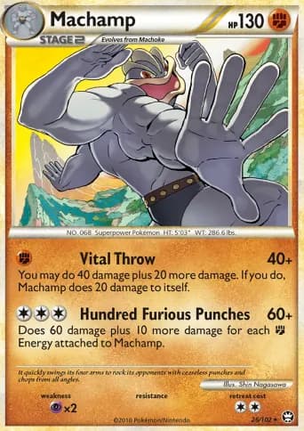Machamp Pokémon card #26