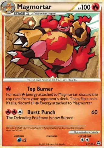 Magmortar Pokémon card #27