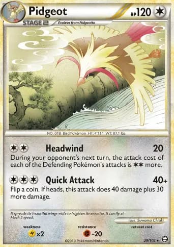 Pidgeot Pokémon card #29