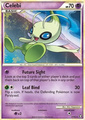Celebi Pokémon card #3