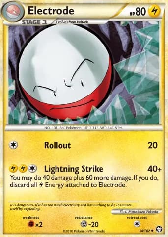 Electrode Pokémon card #34