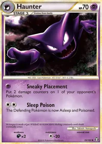 Haunter Pokémon card #35