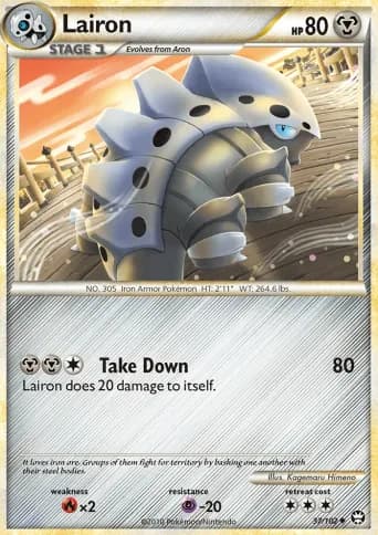 Lairon Pokémon card #37