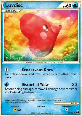 Luvdisc Pokémon card #39