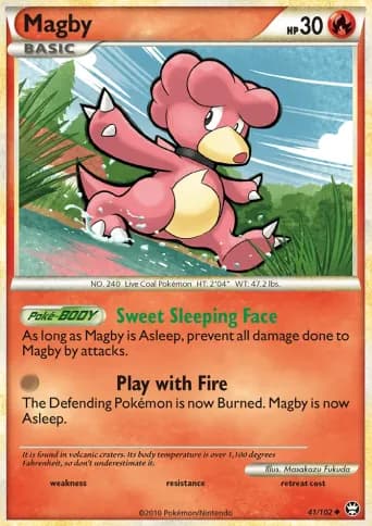 Magby Pokémon card #41