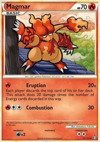 Magmar Pokémon card #42