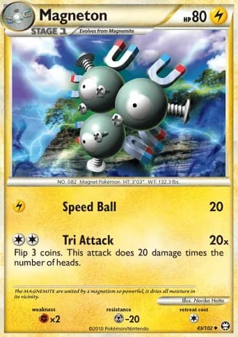 Magneton Pokémon card #43