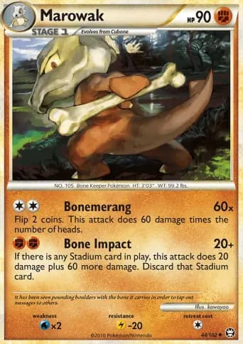 Marowak Pokémon card #44