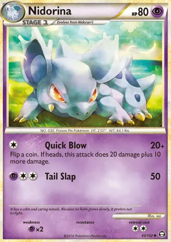 Nidorina Pokémon card #45