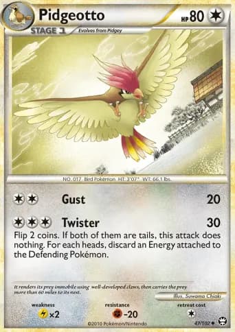 Pidgeotto Pokémon card #47