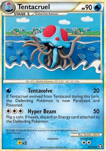 Tentacruel Pokémon card #50
