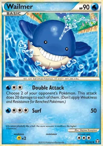 Wailmer Pokémon card #52