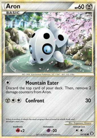 Aron Pokémon card #56
