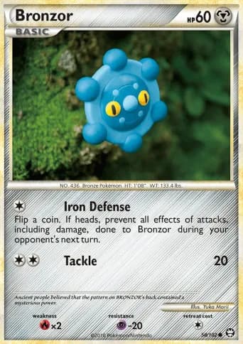 Bronzor Pokémon card #58