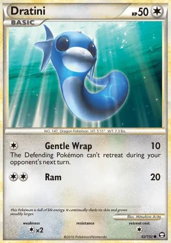 Dratini Pokémon card #62