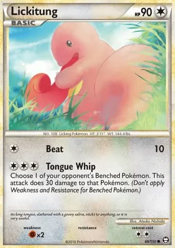 Lickitung Pokémon card #66