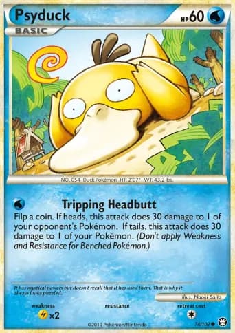 Psyduck Pokémon card #74